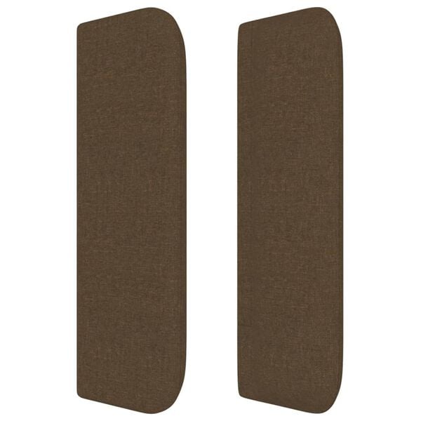 vidaXL Čelo postele so z&aacute;hybmi tmavohend&eacute; 93x16x78/88 cm l&aacute;tka