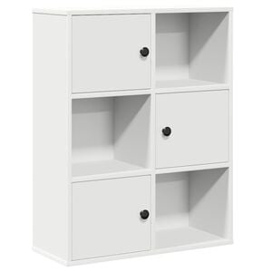 VidaXL Knižnica Biela 60x24x76,5 cm Kon&scaron;trukcia dreva