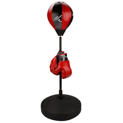 Avento Junior Reflexná boxovacia lopta čierno-červená súprava 41BE