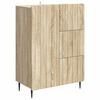 vidaXL Serv&iacute;rovacia skriňa so z&aacute;suvkou Dub sonoma 66 x 34,5 x 91,5 cm