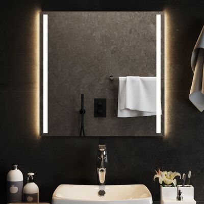vidaXL LED kúpeľňové zrkadlo 60x60 cm