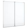 vidaXL Magnetick&aacute; biela tabuľa skladacia 80x80x1,7 cm hlin&iacute;k