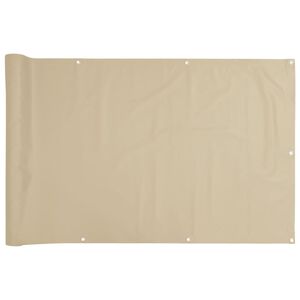 vidaXL Balk&oacute;nov&aacute; mark&iacute;za z oxfordskej l&aacute;tky, 75x600 cm, b&eacute;žov&aacute;