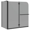 vidaXL Bi-fold sprchov&yacute; uz&aacute;ver Tmav&aacute; priehľadn&aacute; 120 x 67 x 129 cm