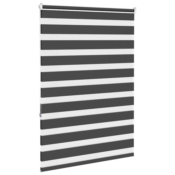 vidaXL Zebra roleta čierna 95x150 cm &scaron;&iacute;rka l&aacute;tky 90,9 cm polyester