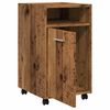 vidaXL Skrinka s kolieskami Old Wood 33x38x60 cm Engineered Wood