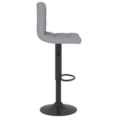 vidaXL Barová stolička, svetlosivá, látková