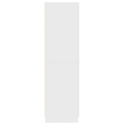 vidaXL Úložná skrinka, biela 30x42,5x150 cm, kompoztiné drevo