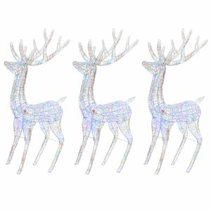 vidaXL XXL Akrylov&eacute; vianočn&eacute; soby 250 LED 3 ks 180 cm viacfarebn&eacute;