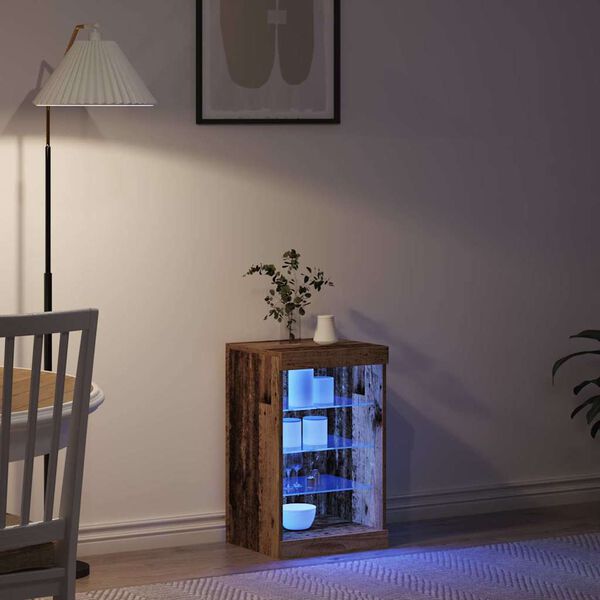 vidaXL LED komoda Star&eacute; drevo 41 x 37 x 67 cm Kompozitn&eacute; drevo