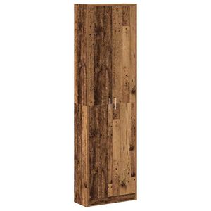 vidaXL &Scaron;atn&aacute; skriňa Star&eacute; drevo 55 x 25 x 189 cm Kompozitn&eacute; drevo