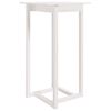 vidaXL Barov&yacute; stol&iacute;k biely 60x60x110 cm mas&iacute;vne borovicov&eacute; drevo