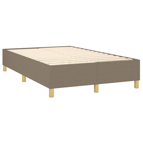 vidaXL Boxspring posteľ s matracom sivohned&aacute; 120x190 cm l&aacute;tka