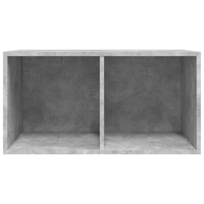 vidaXL Úložný box na vinyly, betónovo sivý 71x34x36cm kompozitné drevo