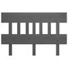 vidaXL Čelo postele sivé 163,5x3x81 cm masívna borovica