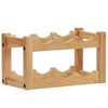vidaXL Stojan na v&iacute;no pre 6 flia&scaron; 37x21x21 cm mas&iacute;vne dubov&eacute; drevo