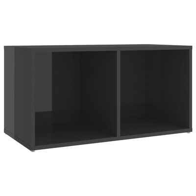 vidaXL 3-dielna súprava TV skriniek vysokolesklá sivá drevotrieska