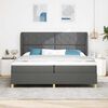 vidaXL Boxspring posteľ s matracom tmavo&scaron;ed&aacute; 90x190 cm Tmavo &scaron;ed&aacute;