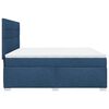 vidaXL Boxspring posteľ s matracom modr&aacute; 200x200 cm l&aacute;tka