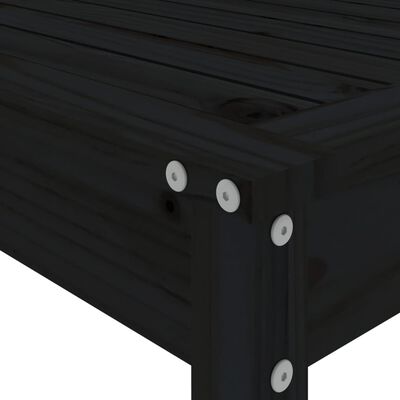 vidaXL 5-dielna záhradná barová súprava čierna borovicový masív