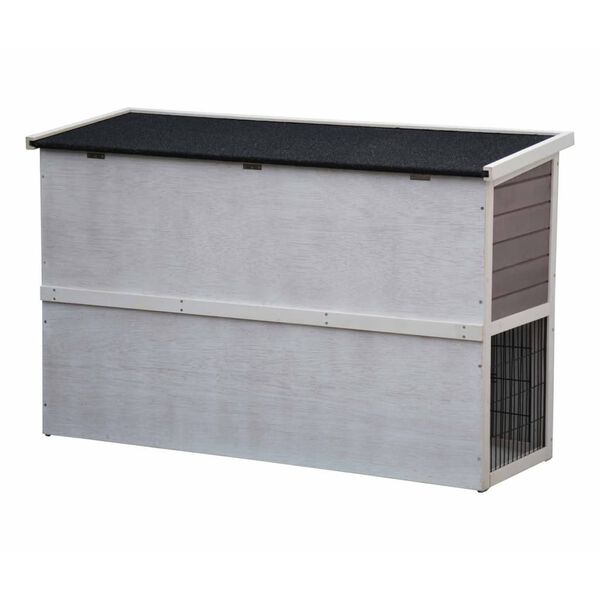 @Pet Králikáreň Bigfoot drevená 137x50x85 cm biela 26024