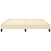 vidaXL Posteľ bez matracakrémová 160x200 cm látka