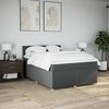 vidaXL Boxspring posteľ s matracom tmavosiv&aacute; 140x200 cm l&aacute;tka
