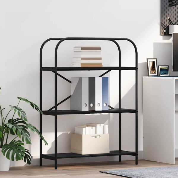 vidaXL Reg&aacute;l na knihy Čierny dub 80 x 30 x 109 cm Kompozitn&eacute; drevo