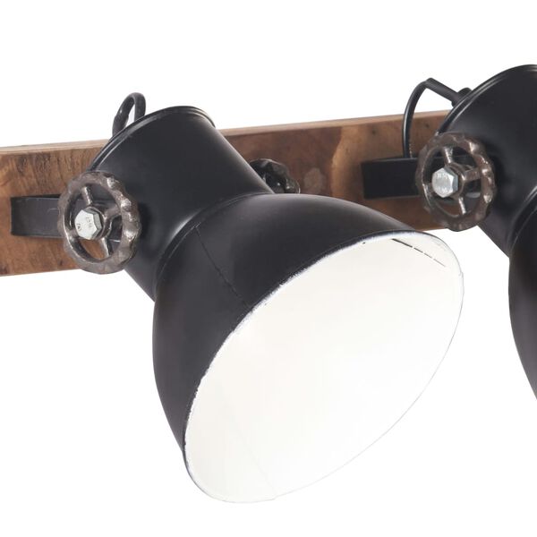 vidaXL Industri&aacute;lna n&aacute;stenn&aacute; lampa, čierna 45x25 cm E27