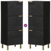 vidaXL Vysok&aacute; skrinka, čierna 40x33x110 cm, kompozitn&eacute; drevo