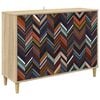 vidaXL Serv&iacute;rovacia skriňa OMMEN Sonoma 102 x 33 x 75 cm