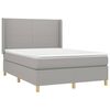 vidaXL Boxspring posteľ s matracom bledosiv&aacute; 140x200 cm l&aacute;tka