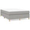 vidaXL Boxspring posteľ s matracom bledosiv&yacute; 140x190 cm l&aacute;tka
