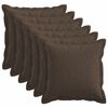 vidaXL Poťah na podložku 6 pcs HOUTEN Sivohned&aacute; 30 x 30 cm Falo&scaron;n&yacute; ľan