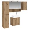 vidaXL Set kabinetov do k&uacute;peľne 5 ks Dub artisan Kompozitn&eacute; drevo