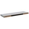 vidaXL Pl&aacute;vaj&uacute;ce n&aacute;stenn&eacute; police 4 ks bet&oacute;nov&eacute; siv&eacute; 80x23,5x3,8 cm MDF