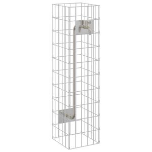 vidaXL Gabi&oacute;nov&yacute; faucet Strieborn&aacute; 25 x 25 x 100 cm Nerezov&aacute; oceľ