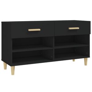 vidaXL Botn&iacute;k čierny 102x35x55 cm spracovan&eacute; drevo