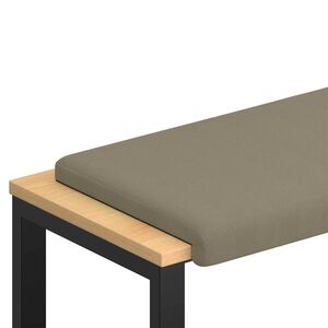 vidaXL Vank&uacute;&scaron; na lavičku Text&uacute;rovan&aacute; zamat Khaki Hĺbka 35 cm