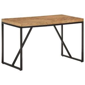 vidaXL Jed&aacute;lensk&yacute; st&ocirc;l 120x60x76 cm ak&aacute;ciov&yacute; a mangovn&iacute;kov&yacute; mas&iacute;v