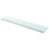 vidaXL Poličky 2 ks panel z priehľadn&eacute;ho skla 110x20 cm
