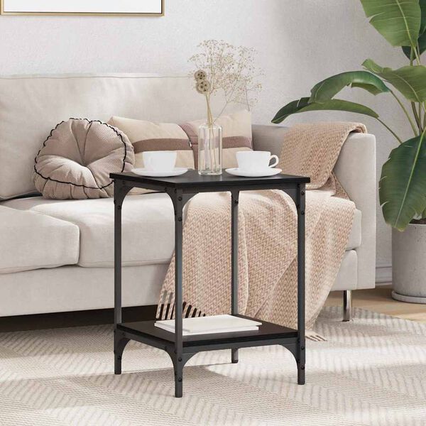 vidaXL Konferenčný stolík Čierny dub 40 x 40 x 55 cm Kompozitné drevo