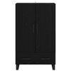 vidaXL Highboard Čierny dub 69,5 x 30 x 115 cm Kompozitn&eacute; drevo
