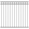vidaXL Prvok plotu ASSEN 170 x 150 cm Oceľ Siv&aacute;