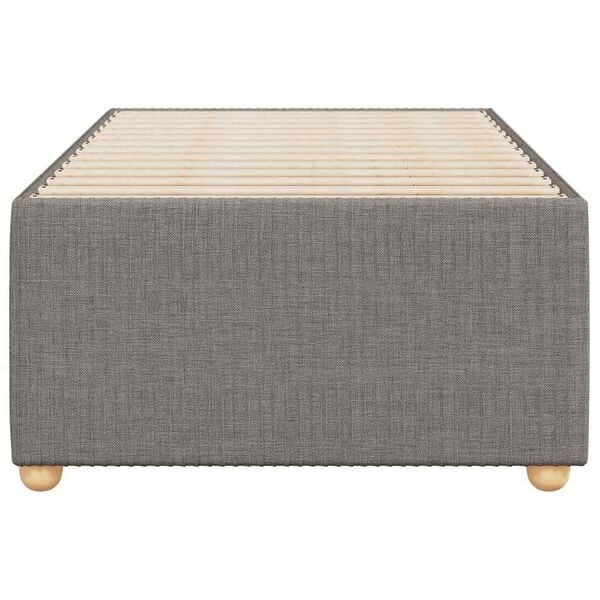 vidaXL R&aacute;m postele bez matraca Taupe 90x200 cm L&aacute;tka