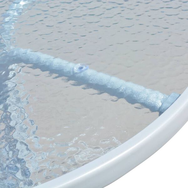 vidaXL Bistro stol&iacute;k, siv&yacute; 50x71 cm, oceľ