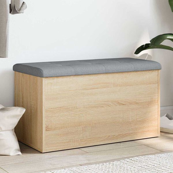 vidaXL &Uacute;ložn&aacute; lavica, dub sonoma, 82x42x45 cm, technick&eacute; drevo