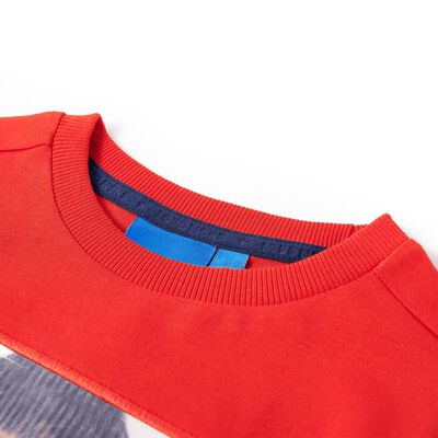 Detské tričko s dlhým rukávom červené 92