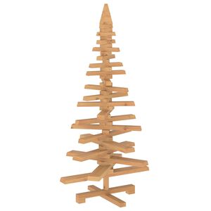 vidaXL Dreven&yacute; vianočn&yacute; stromček KOTKA 120 cm Borovicov&yacute; mas&iacute;v