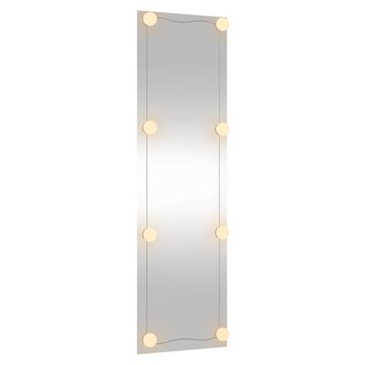 vidaXL Nástenné zrkadlo s LED 30x100 cm sklo obdĺžnik